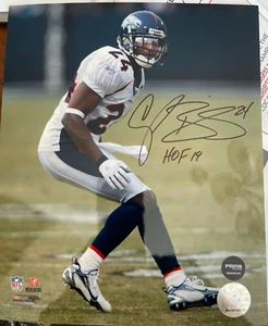 Foto 8x10 firmada por Champ Bailey de los Denver Broncos de la corte 19 - Imagen 1 de 3