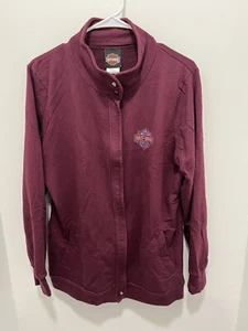 Harley Davidson Women’s Purple Graphic Great Falls Montana Jacket - Picture 1 of 7