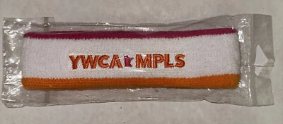 Diadema de algodón YMCA YWCA Minneapolis Minnesota State Logo estilo vintage sellada Foto 1 de 2