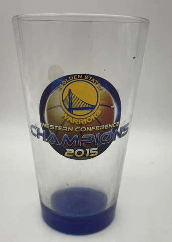 GOLDEN STATE WARRIORS 2015 Western Conference CHAMPIONS PINT GLASS NBA FINALS Cover