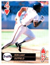 1992 U.S. Playing Card Co. Baseball Aces #4H Ron Gant