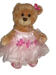 Build A Bear Ballerina outfit shoes bow with 16 in teddy bear Plush - Picture 1 of 2