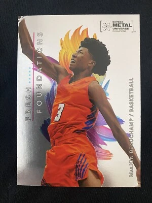 2022 Skybox Metal Universe Fresh Foundations #FF15 MarJon Beauchamp/Bucks - Image 1 of 2