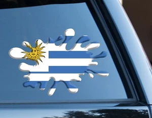 Uruguay Splat Divertido Calcomanía Adhesiva Coche, Furgoneta, Laptop, Puertas Orgullo Nacional - Imagen 1 de 3
