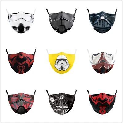 Adult Facemasks Darth Vader Maul Clone Trooper Stormtrooper Washable Mouth Masks - Image 1 of 4