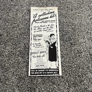 Vintage Shirley Booth Harris Theatre Flyer Brochure 1957 Chicago - Picture 1 of 3