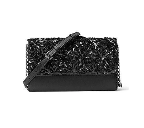 Michael Kors Flora Burst Extra Large Wallet Black 32F6TFBW1U