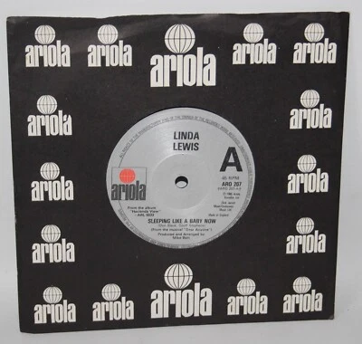 Linda Lewis – Sleeping Like A Baby Now - 1980 Vinyl 7" Single - Ariola ARO 207 - Image 1 of 3