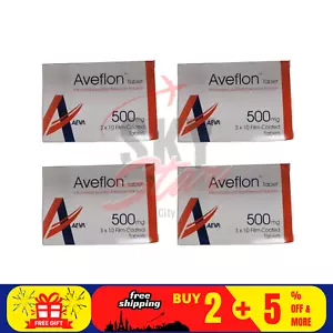 4 x Aveflon 500mg 30er Behandlung von Hämorrhoiden/Haufen Kostenloser Versand - Bild 1 von 5