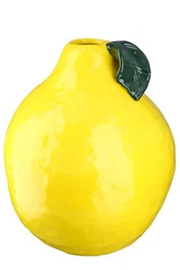 Dekovase LIMONE ZITRONE bauchig H. 25,5cm gelb aus Keramik Gilde - Bild 1 von 2