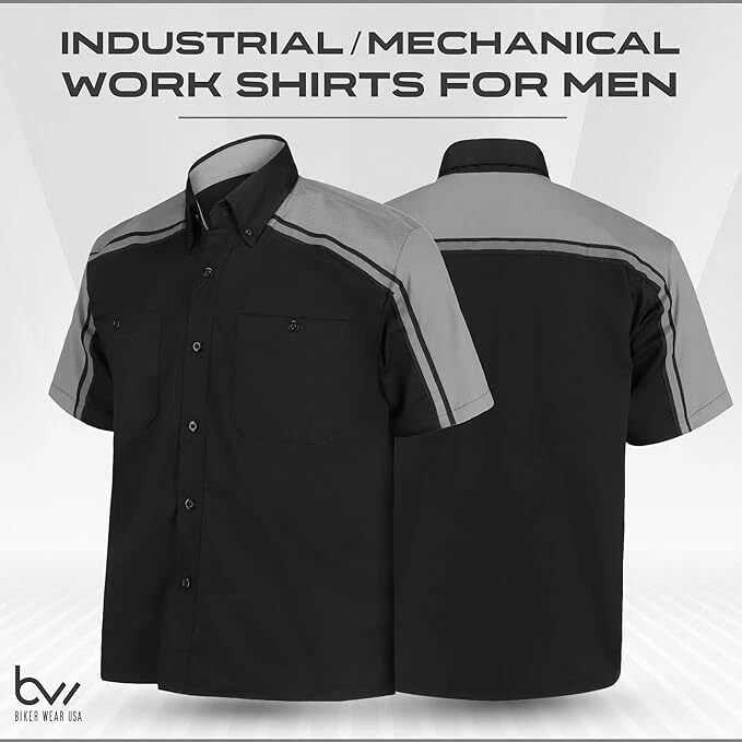 CAMISA DE TRABAJO MECÁNICA/INDUSTRIAL HOMBRE - FORRO DE SEGURIDAD REFLECTANTE Y ENVÍO GRATUITO Foto 1 de 4