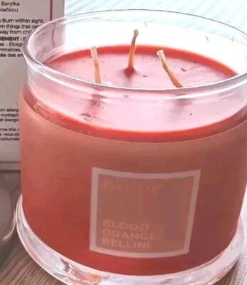 PartyLite BLOOD ORANGE BELLINI🍊3 Docht Duftwachsglas + 12 TL OVP G73H2094☀️⛱️ - Bild 1 von 3