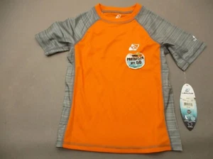 NWT LAGUNA UPF 50 Size 7 Boys Multicolor Crew Neck Short Sleeve Athletic Top 992 - Picture 1 of 6