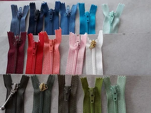 20 Piece Zips Indivisible Opti u. A. Size #3 Woven Material 10cm - 22cm - Picture 1 of 6