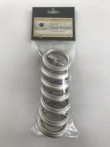 Cambria Casuals Anelli Clip per Drappeggi - Nichel Spazzolato - Set di 7 (1 1/4 Pollice) - Foto 1 di 7
