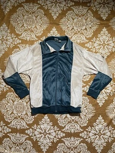 Vintage 90s Haband Men’s M Velour Track Jacket - Picture 1 of 6