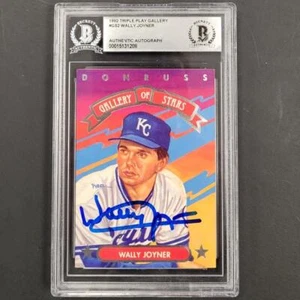 Wally Joyner autograph signed 1992 Donruss Triple Play insert card BAS BGS - Picture 1 of 2