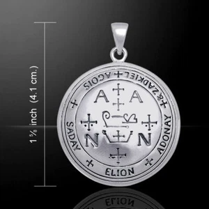 SIGIL of the Archangel ZADKIEL .925 Sterling Silver Pendant by Peter Stone - Picture 1 of 8