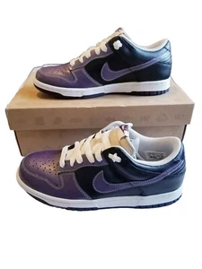 Vintage Nike Dunk Low 2009 Wn'S Purple Black 317813-552 Size 9 Sneakers/Shoes  - Picture 1 of 12