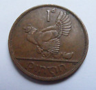 Ireland 1962 One Penny Coin Old Irish 1d