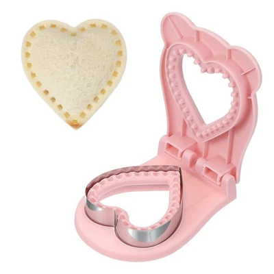 Sandwichschneider ohne Kruste, Herzform (rosa) - Bild 1 von 4