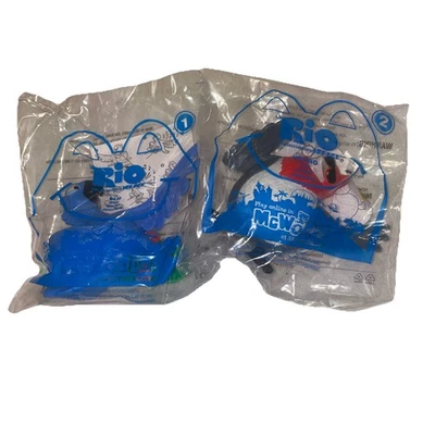 2011 Rio McDonald’s Sealed Toys #1 Blue & #2 Pedro NEW AND SEALED - Image 1 of 3