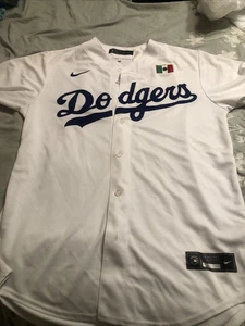 Men’s Nike White Los Angeles Dodgers with Mexican Flag  - Picture 1 of 7