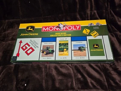 John Deere Edición Coleccionista Monopoly Juego de Mesa ‐ Sellado de Fábrica, Raro Foto 1 de 4