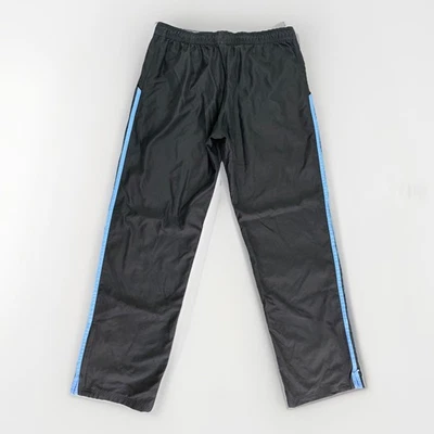 Adidas Track Pants Mens Medium Black UNC Blue Stripes Zip Legs Athletic VTG - Image 1 of 4