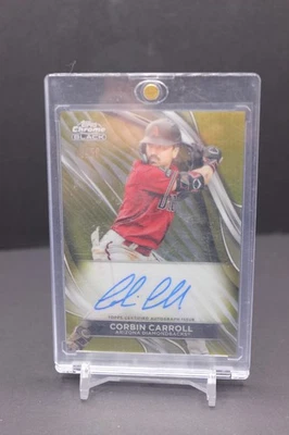 Corbin Carroll 2024 Topps Chrome Black AUTO Gold /50 CBA-CCA Diamondbacks - Image 1 of 2