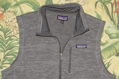 PATAGONIA Gris Cremallera Completa Mejor Suéter Polar Chaleco Mediano Foto 1 de 3