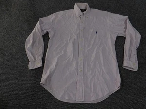 Ralph Lauren Shirt Mens XL Purple White Striped Blaire Button Down Long Sleeve - Picture 1 of 14