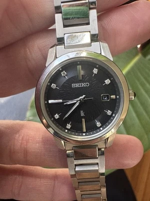 Edição Limitada - Seiko Lukia 1B35-0AN0 Relógio Solar Titânio - Imagem 1 de 4