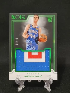 🔥 2024-25 PANINI NOIR Nikola Topic 3 COLORES Parche/25 Rookie RC OKC Thunder 📈 - Imagen 1 de 3