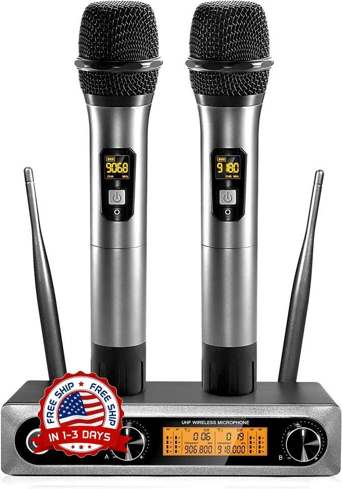 Microfonos Inalambricos Profesionales Professional Recargables Presentadores NEW - Image 1 of 4