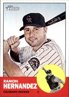 2012 Topps Heritage #326 Ramon Hernandez COLORADO ROCKIES - Image 1 of 2