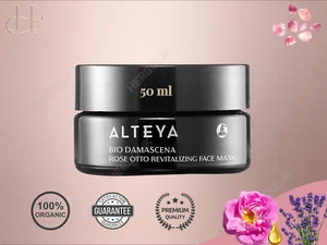 Alteya Bio Damascena Rose Otto Revitalizing Face Mask 50ml – Hydrating & Glowing - Picture 1 of 16