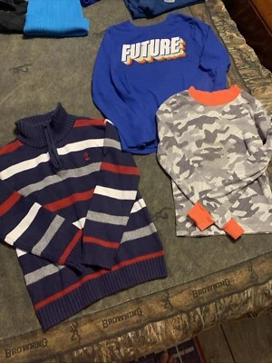 Lote de 3 piezas suéter Izod 365 niños camisa y pijama top #1249 Foto 1 de 4