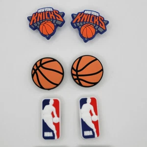 NBA New York Knicks Basketball Team For Crocs Shoe Charms - 6 Pieces - Picture 1 of 1