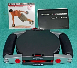 BODYREV PERFECT PUSHUP SET MOBILE GYM WORK with TRAVEL BAG ~ DVD ~ POWER WORKOUT - Picture 1 of 5
