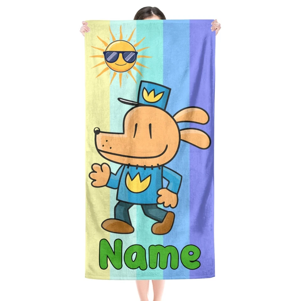 Toalla de playa para perro hombre regalo, parque acuático y toalla de baño regalo, regalo de cumpleaños para niños Foto 1 de 4