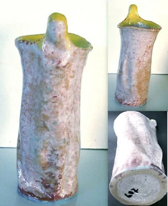 SCULTURA VASO CON FIGURA 607 Ceramica 25X10 cm Archiviata+Auten medippolito - Foto 1 di 1