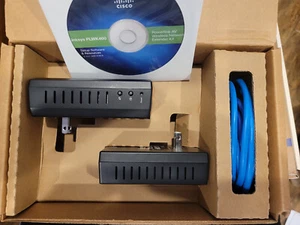 Cisco Linksys PLWK400 Powerline AV Wireless Network Extender Kit - USED - Picture 1 of 3