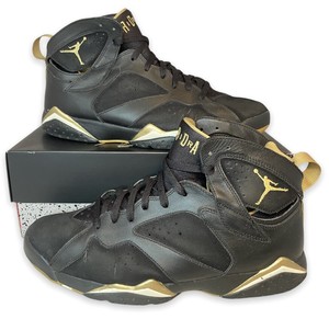 jordan 7 black and gold