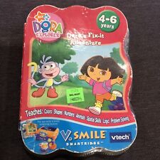 Dora Explorer Fix It Adventure VTech V.smile Vt8311 Ages 4-6 Boys & Girls Shape