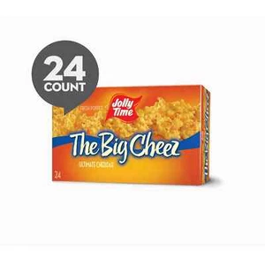 JOLLY TIME The Big Cheez Gourmet Cheddar Cheese Microwave Popcorn 24 Bags, 3.5oz - Picture 1 of 6