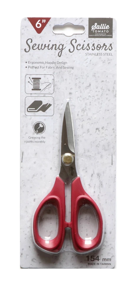 Sallie Tomato 6 Inch Sewing Scissors STS73 - Image 1 of 1