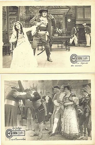 Divers films primitifs - 1910/12 - PATHE FRERES - 2 photographies lithographiées - Picture 1 of 1