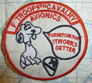 TURN IT ON SIR - Snoopy Patch - F Troop - 9th AIR CAVALRY - Vietnam War - 998 - Bild 1 von 2