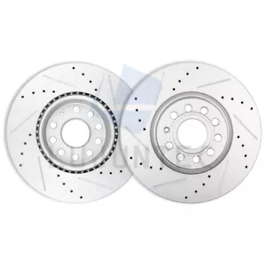 Front Brake Discs Rotors For Audi Q3 Quattro 2018 Volkswagen Tiguan Limited - Picture 1 of 7